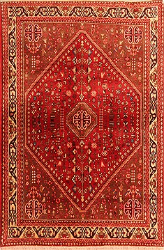 Abadeh Red Hand Knotted 3'4" X 5'1"  Area Rug 100-22276