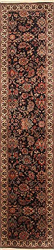 Kashmar Blue Runner Hand Knotted 2'8" X 11'9"  Area Rug 250-22431