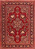 Kashan Red Hand Knotted 47 X 63  Area Rug 100-22494 Thumb 0