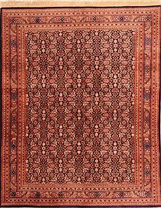 Egyptian Mahi Red Rectangle 5x7 ft Wool Carpet 22678