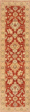 Indian Agra Brown Runner 10 to 12 ft Wool Carpet 23018