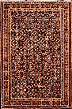 Persian Ardebil Yellow Rectangle 7x10 ft Wool Carpet 23153