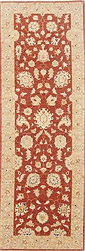 Pakistani Chobi Brown Runner 6 to 9 ft Wool Carpet 23186