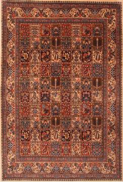 Persian Mood Multicolor Rectangle 7x10 ft Wool Carpet 23193