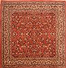 Sarouk Red Hand Knotted 85 X 87  Area Rug 100-23265 Thumb 0