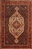 Bakhtiar Red Hand Knotted 69 X 101  Area Rug 100-23272 Thumb 0