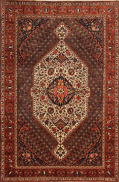 Persian Bakhtiar Red Rectangle 7x10 ft Wool Carpet 23272