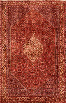 Persian Bidjar Red Rectangle 7x10 ft Wool Carpet 23408
