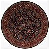 Kashmar Blue Round Hand Knotted 510 X 510  Area Rug 250-23567 Thumb 0