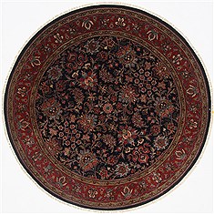 Indian Kashmar Blue Round 5 to 6 ft Wool Carpet 23567