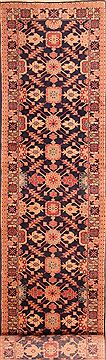Chinese Kazak Blue Runner 13 to 15 ft Wool Carpet 23620