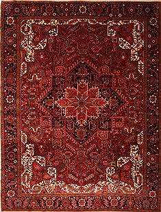 Heriz Red Hand Knotted 10'8" X 13'9"  Area Rug 100-23786