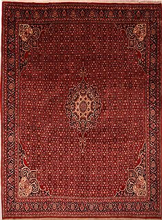 Persian Bidjar Red Rectangle 10x14 ft Wool Carpet 23793