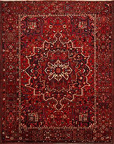 Persian Bakhtiar Red Rectangle 10x13 ft Wool Carpet 23796