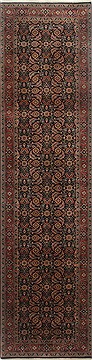 Indian Herati Blue Runner 10 to 12 ft Wool Carpet 23802