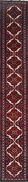 Rudbar Red Runner Hand Knotted 2'6" X 16'5"  Area Rug 250-24014