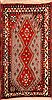 Gabbeh Red Hand Knotted 39 X 66  Area Rug 100-24333 Thumb 0