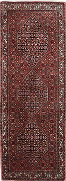 Indian Bidjar Red Runner 6 ft and Smaller Wool Carpet 24361