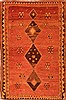 Gabbeh Red Hand Knotted 49 X 73  Area Rug 100-24565 Thumb 0