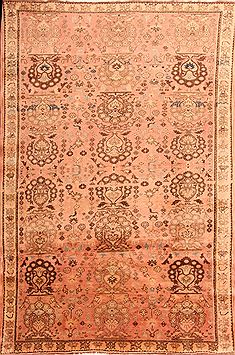 Qashqai Red Hand Knotted 5'7" X 8'2"  Area Rug 100-24576