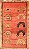 Gabbeh Red Hand Knotted 42 X 68  Area Rug 100-24595 Thumb 0