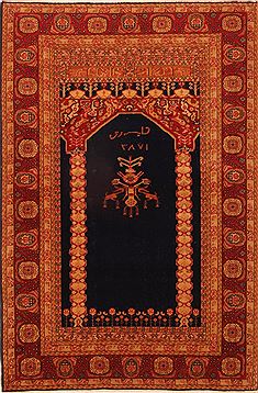 Romania Tabriz Red Rectangle 3x5 ft Wool Carpet 24692