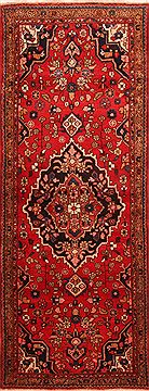 Shahsavan Red Runner Hand Knotted 3'7" X 9'4"  Area Rug 100-24709