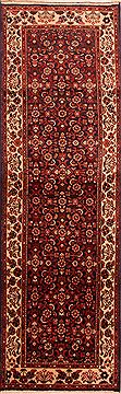 Zanjan Red Runner Hand Knotted 3'3" X 10'5"  Area Rug 100-24718