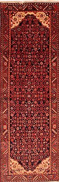 Malayer Red Runner Hand Knotted 3'5" X 9'11"  Area Rug 100-24726