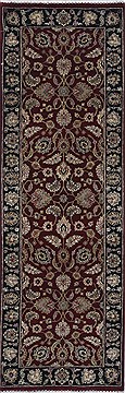 Indian Kashan Red Runner 6 ft and Smaller Wool Carpet 24829