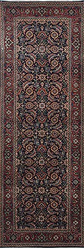 Indian Herati Green Runner 6 ft and Smaller Wool Carpet 24987