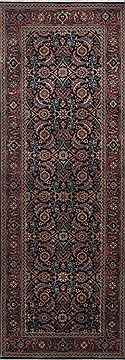 Indian Herati Green Runner 6 ft and Smaller Wool Carpet 24995