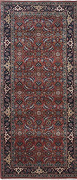 Indian Herati Green Rectangle 3x5 ft Wool Carpet 25031