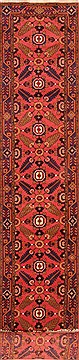 Persian Hossein Abad Red Runner 16 to 20 ft Wool Carpet 25054