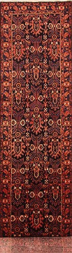 Zanjan Red Runner Hand Knotted 3'6" X 16'5"  Area Rug 100-25074