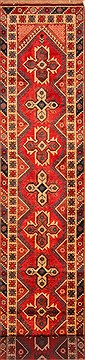 Yalameh Red Runner Hand Knotted 2'10" X 15'8"  Area Rug 100-25115