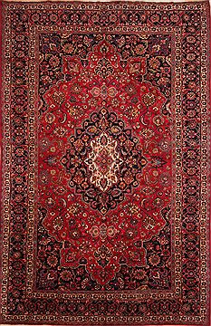 Mashad Red Hand Knotted 11'6" X 16'5"  Area Rug 100-25161