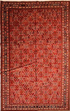 Qashqai Red Hand Knotted 10'0" X 16'1"  Area Rug 100-25180