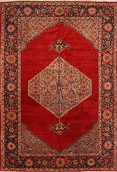 Persian Khoy Red Rectangle 11x16 ft Wool Carpet 25338