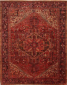 Heriz Red Hand Knotted 10'9" X 13'4"  Area Rug 100-25443