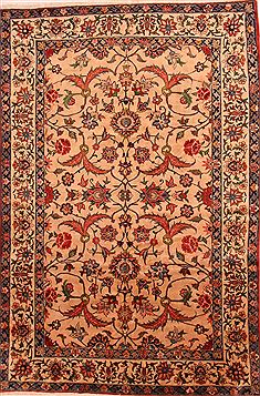 Persian Bakhtiar Beige Rectangle 7x10 ft Wool Carpet 25516