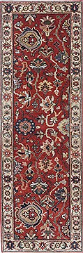 Indian Serapi Red Runner 6 ft and Smaller Wool Carpet 25605