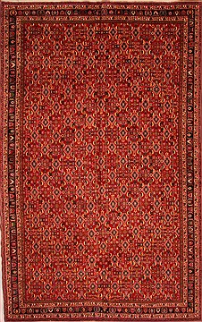 Qashqai Red Hand Knotted 9'1" X 16'1"  Area Rug 100-25746