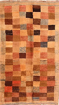 Persian Gabbeh Multicolor Rectangle 7x10 ft Wool Carpet 25783