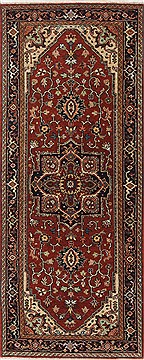 Serapi Red Runner Hand Knotted 2'5" X 6'0"  Area Rug 250-26214