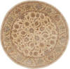 Chobi Beige Round Hand Knotted 710 X 711  Area Rug 250-26266 Thumb 0