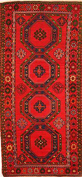 Russia Karabakh Red Runner 6 to 9 ft Wool Carpet 26548