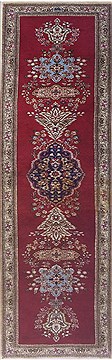 Persian Tabriz Red Runner 10 to 12 ft Wool Carpet 26557
