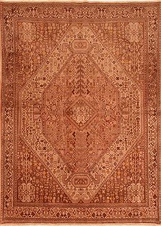 Persian Abadeh Beige Rectangle 6x9 ft Wool Carpet 26612