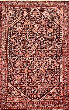 Afghan Maymeh Multicolor Rectangle 4x6 ft Wool Carpet 26818